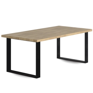 Stół Dębowy Prostokątny 200 × 100 × 75 cm Lity